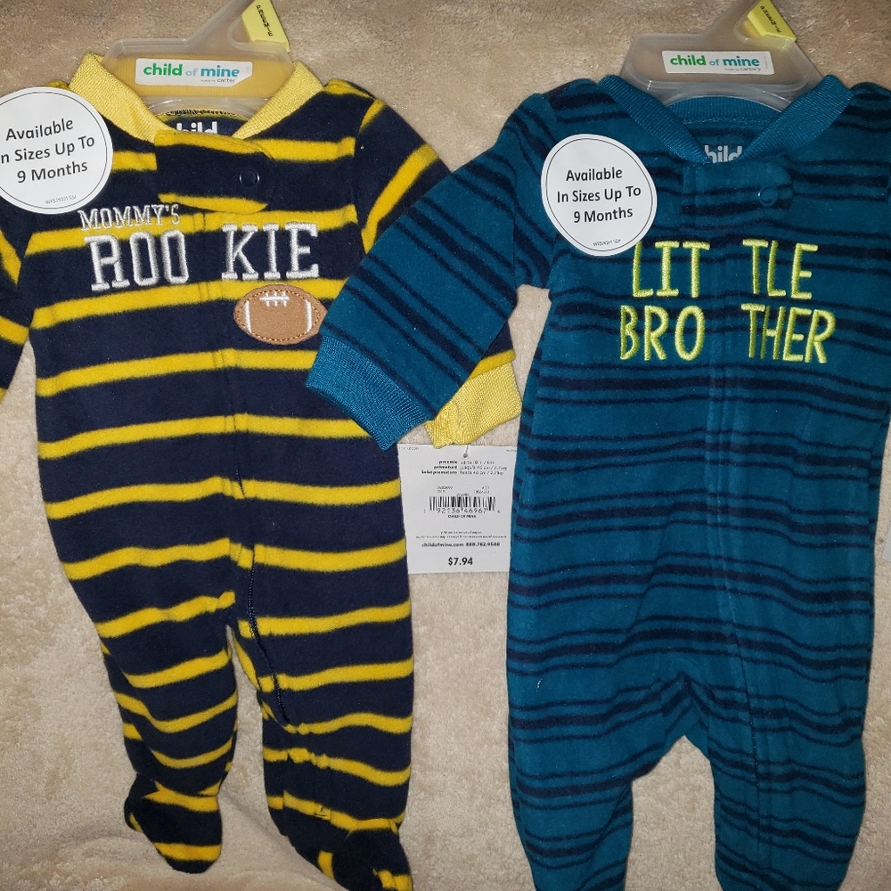 Baby Boy Sleepers set of 2